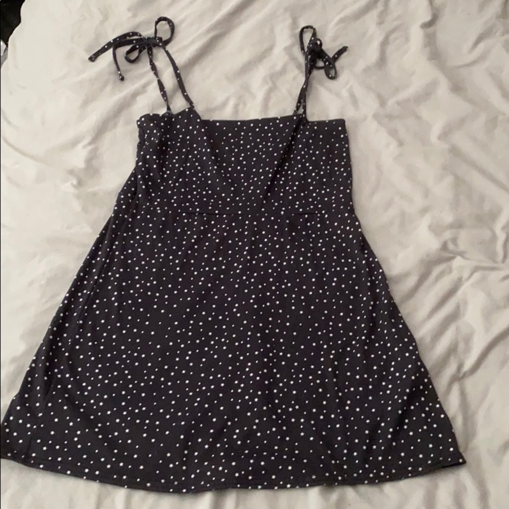 Nasty Gal Black Star Polkadot Dress